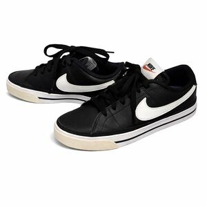 Nike Blazer Low Leather Sneakers — Black & White (Women’s 6.5 / Men’s 5)